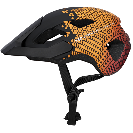 Ked fietshelm embrace jr s-m (52-58cm) - mat zwart bordeauxrood