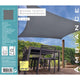 Pro garden schaduwdoek vierkant 5x5m donkergrijs