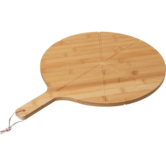 Excellent houseware pizza set 2-delig bamboe snijplank + pizzasnijder