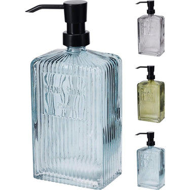 Bathroom solutions zeepdispenser 750ml streep dessin 10x7,2x22,5cm 3ass kleuren