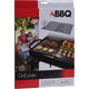 Bbq barbecue grill plaat 2 delig rvs 46x30cm