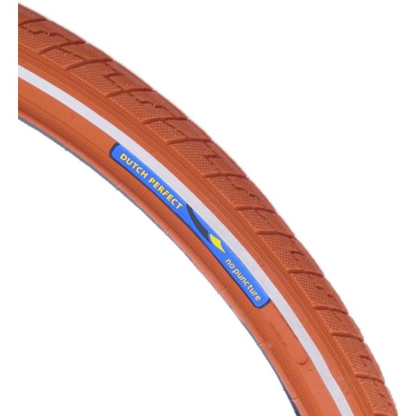 Afbeelding laden in galerijviewer, Dutchperfect buitenband dutch perfect 28 x 1.40 40-622mm anti-lek - bruin met reflectie
