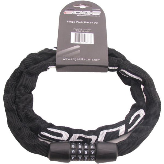 Kettingslot met code Edge Web Racer 90cm - zwart
