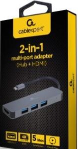 Afbeelding laden in galerijviewer, Enzo cablexpert usb-c 2-in-1 multi adapter usb-c dock 2-voudig - 9530502
