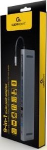 Afbeelding laden in galerijviewer, Enzo cablexpert usb-c 9-in-1 multi adapter usb-c dock 9-voudig - 9530509
