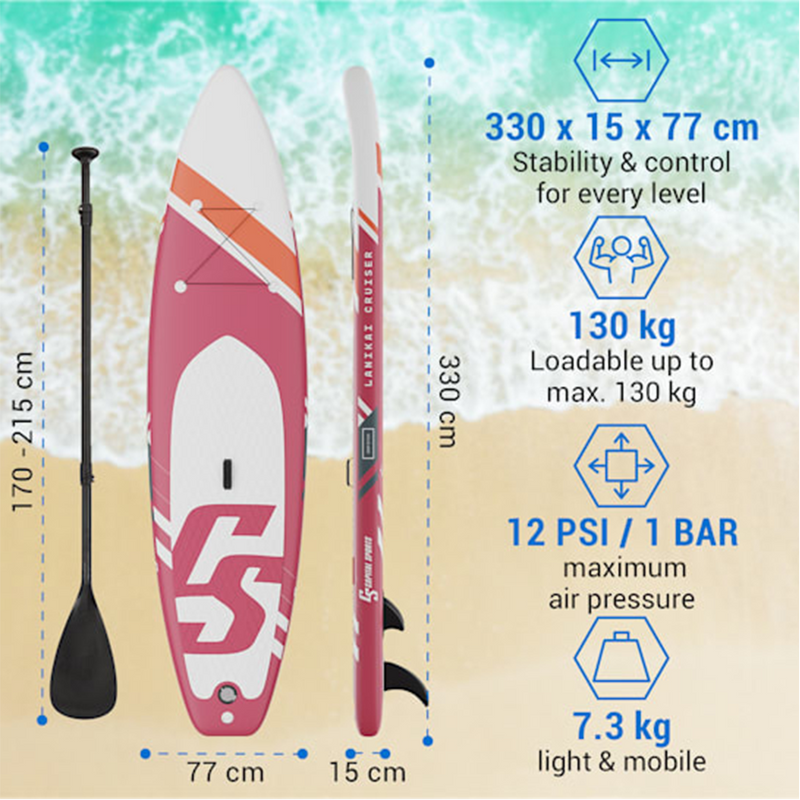 Afbeelding laden in galerijviewer, Ty capital sports sup board lanikai cruiser 10'8 rus red
