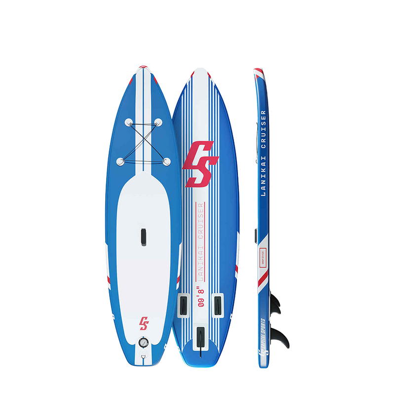 Afbeelding laden in galerijviewer, Abi capital sports sup board lanikai cruiser 9'8 blue stripes
