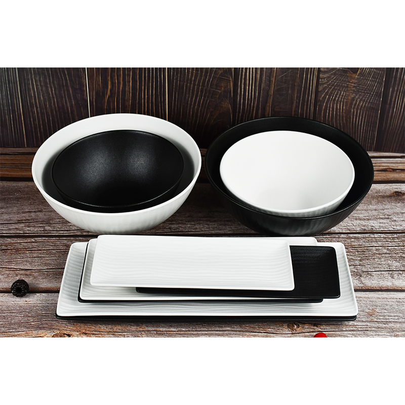 Afbeelding laden in galerijviewer, Cark schaal ripple black ø24cm
