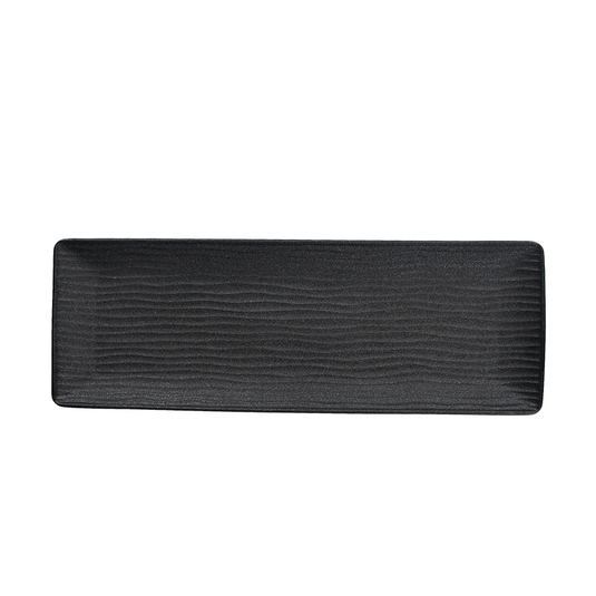 Cark serveerschaal ripple black 38x13cm