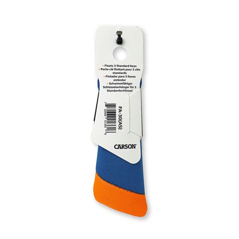 Afbeelding laden in galerijviewer, Carson drijvende sleutelhanger voor 3 sleutels - blauw oranje
