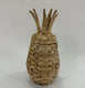 Cosydecor ananas mand riet rotan 17x17x30cm
