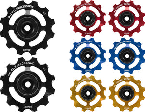 Cyclingceramic 12t derailleur pulleys for sram axs campagnolo