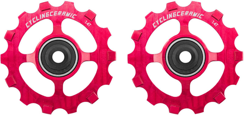 Afbeelding laden in galerijviewer, Cyclingceramic 14t derailleur pulleys for shimano sram
