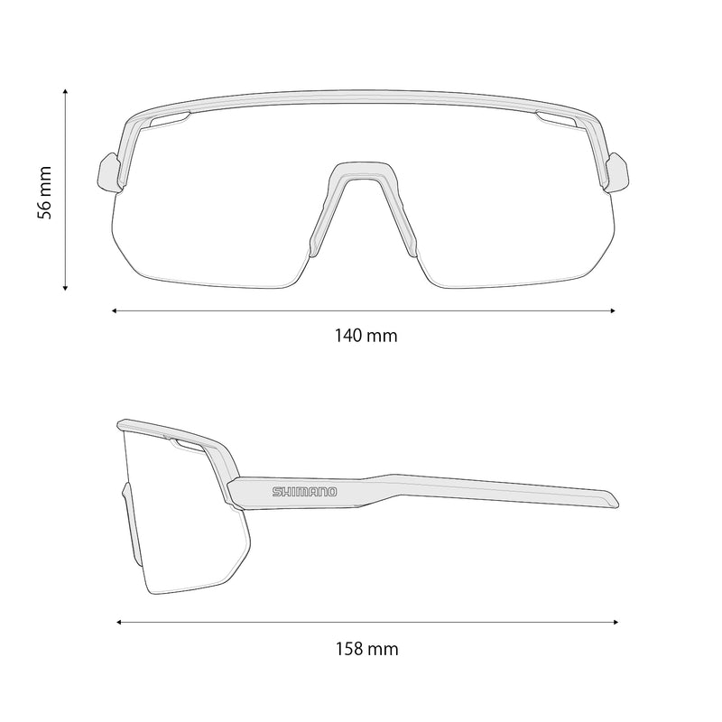 Afbeelding laden in galerijviewer, Shimano technium l road matte white - sports glasses
