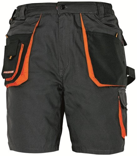 Cerva crv emerton korte werkbroek 03100003 | kleur zwart oranje | maat 50 - 00.200.001.50