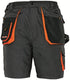 Cerva crv emerton korte werkbroek 03100003 | kleur zwart oranje | maat 56 - 00.200.001.56