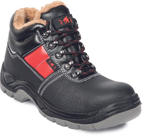 Cerva jena sc-03-012 s3 mid werkschoen gevoerd | kleur zwart rood | maat 48 - 8591806246089
