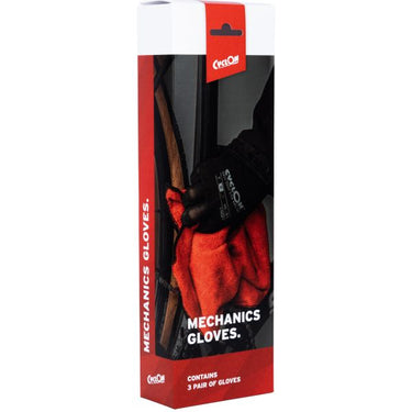 Cyclon montagehandschoenen m8 nylon pu zwart rood (20pr)
