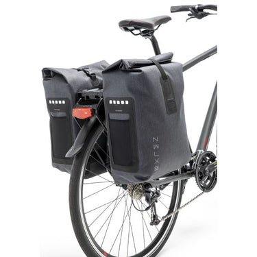 New Looxs fietstas dubbel Varo waterdicht grijs