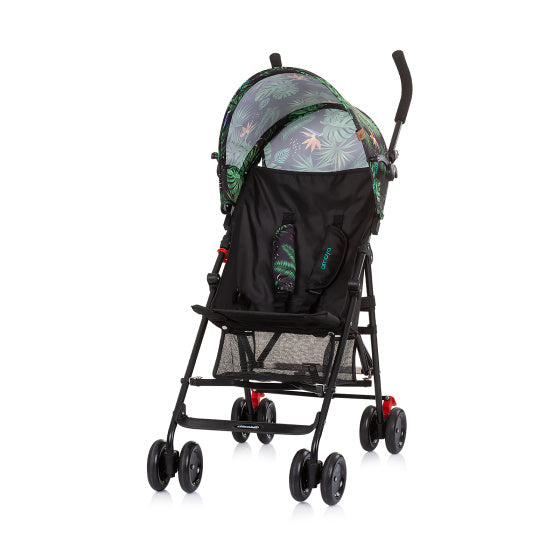 Afbeelding laden in galerijviewer, Chipolino amaya opvouwbare plooibuggy reisbuggy groen zwart
