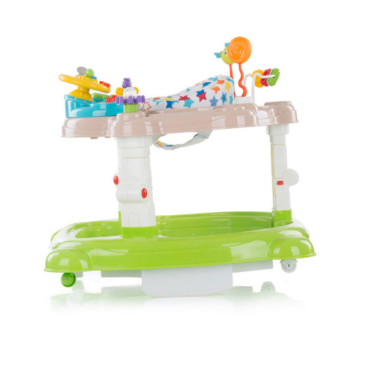 Chipolino Joya Lux 4-in-1 Loopstoel 360° Draaibaar Opvouwbaar Groen