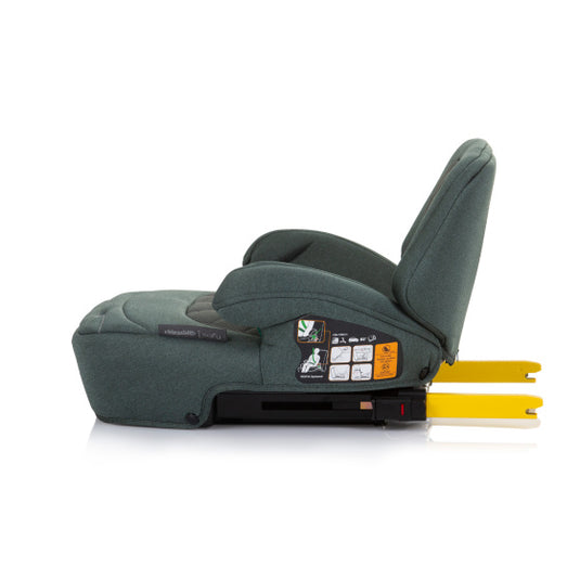 Chipolino safy zitverhoger i-size 125-150 cm isofix pastel donkergroen