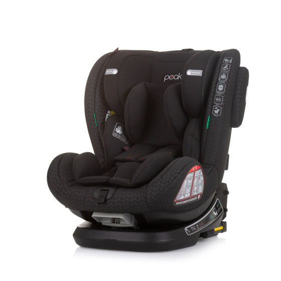 Afbeelding laden in galerijviewer, Chipolino peak autostoel i-size 40-150 cm isofix 360° obsidian zwart
