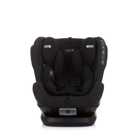 Afbeelding laden in galerijviewer, Chipolino peak autostoel i-size 40-150 cm isofix 360° obsidian zwart
