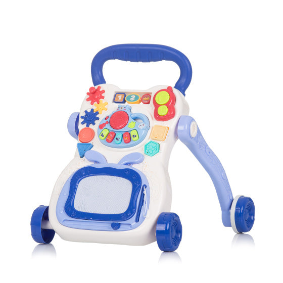 Afbeelding laden in galerijviewer, Chipolino Funny Game Loopwagen met Piano, Telefoon Tekenbord Blauw
