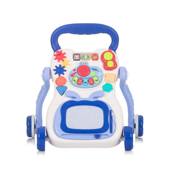 Afbeelding laden in galerijviewer, Chipolino Funny Game Loopwagen met Piano, Telefoon Tekenbord Blauw
