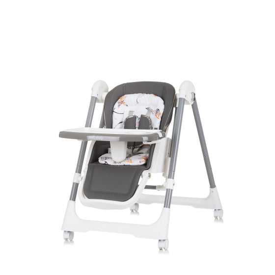 Afbeelding laden in galerijviewer, Chipolino milk shake 2-in-1 kinderstoel schommelstoel ash grijs wit
