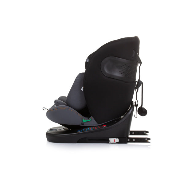 Afbeelding laden in galerijviewer, Chipolino autostoel i-size 40-150 cm isofix 360° obsidian zwart grijs
