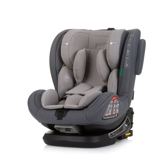 Afbeelding laden in galerijviewer, Chipolino peak autostoel i-size 40-150 cm isofix 360° granite grijs
