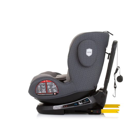 Chipolino peak autostoel i-size 40-150 cm isofix 360° granite grijs
