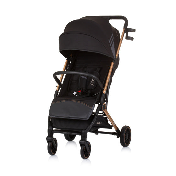 Afbeelding laden in galerijviewer, Chipolino pixie opvouwbare buggy obsidian gold zwart
