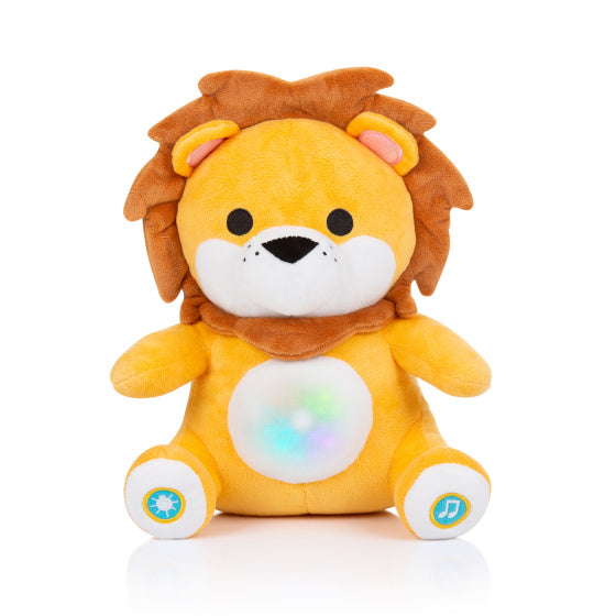 Afbeelding laden in galerijviewer, Chipolino pluche baby nachtlamp knuffelleeuw met muziek licht
