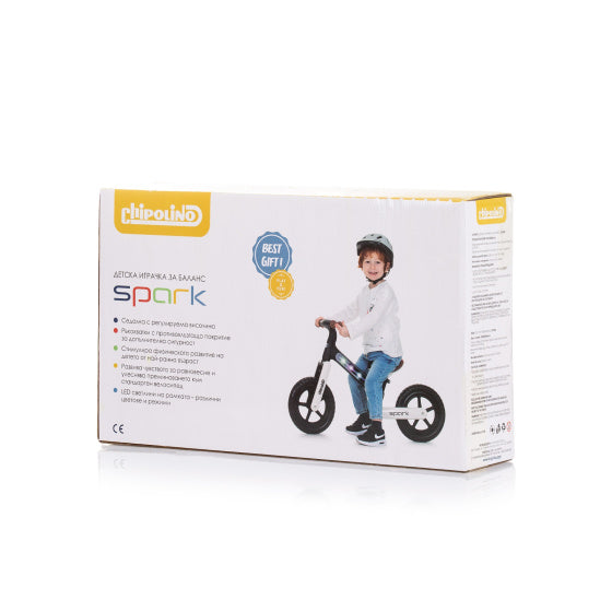 Afbeelding laden in galerijviewer, Chipolino spark met lichteffect 12 inch junior zwart
