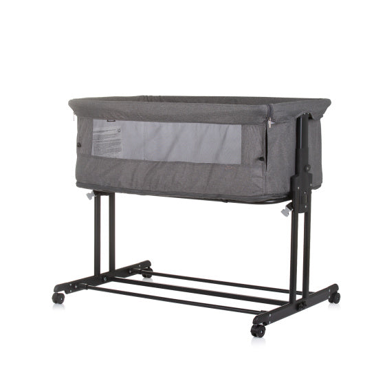 Afbeelding laden in galerijviewer, Chipolino zen co-sleeper box met klamboe granite grijs

