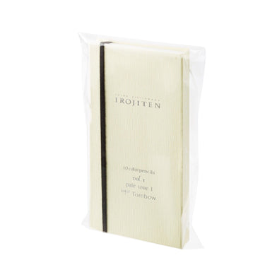 Tombow • color pencil irojiten for artists and hobbyists, set volume 1: pale tone l, 10 colors