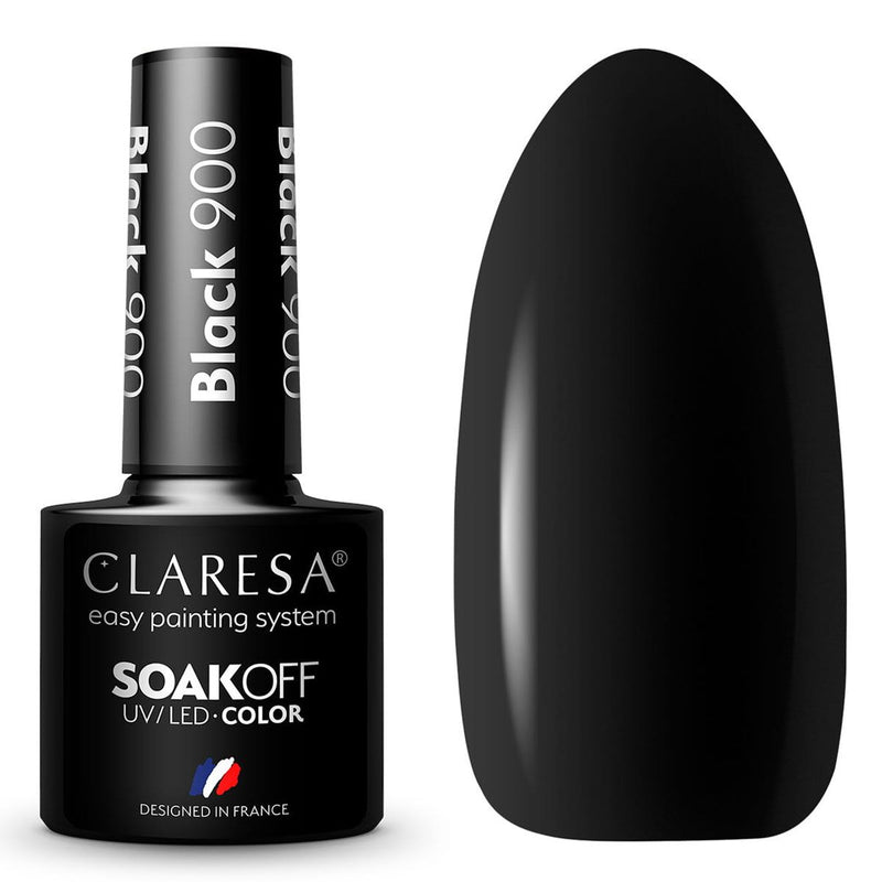 Afbeelding laden in galerijviewer, Claresa uv led gellak 5ml black 900
