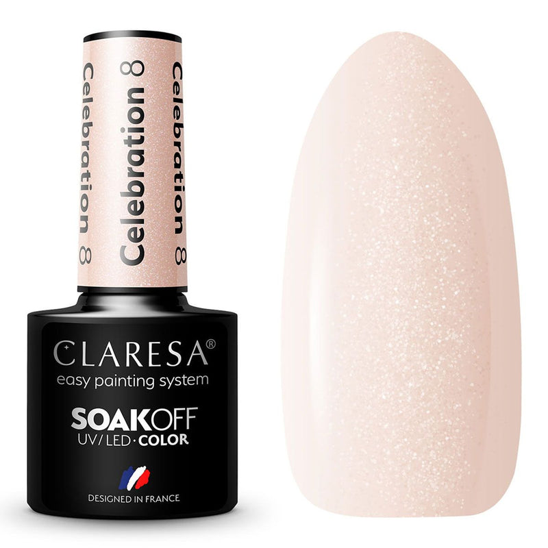 Afbeelding laden in galerijviewer, Claresa uv led gellak 5ml celebration 8
