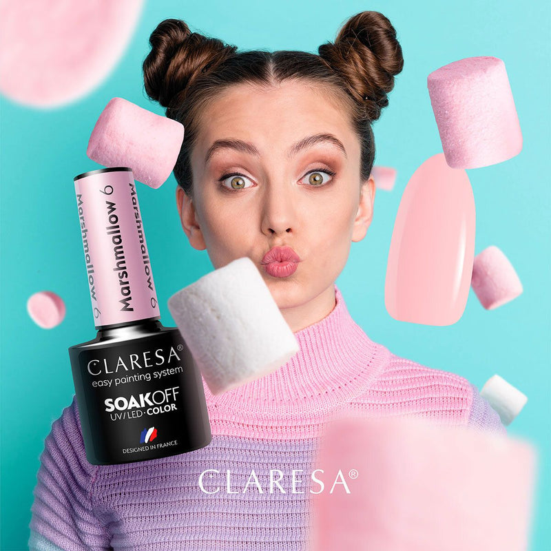 Afbeelding laden in galerijviewer, Claresa uv led gellak 5ml marsh mallow 6
