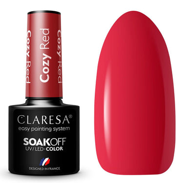 Claresa uv led gellak 5ml cozy red warm feelings