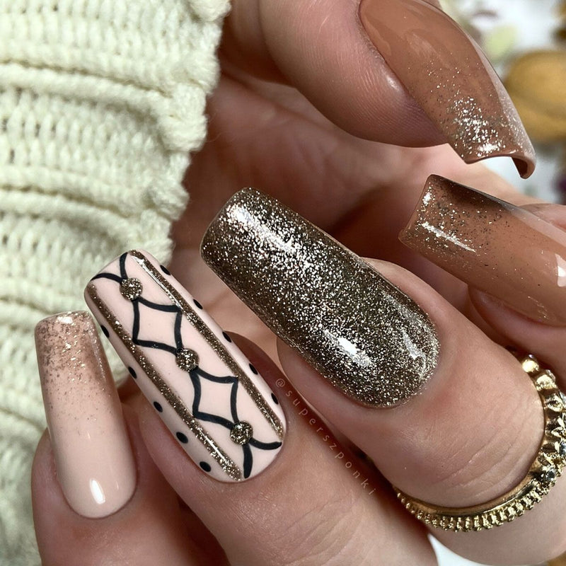 Afbeelding laden in galerijviewer, Claresa uv led gellak 5ml full glitter 2 bronze
