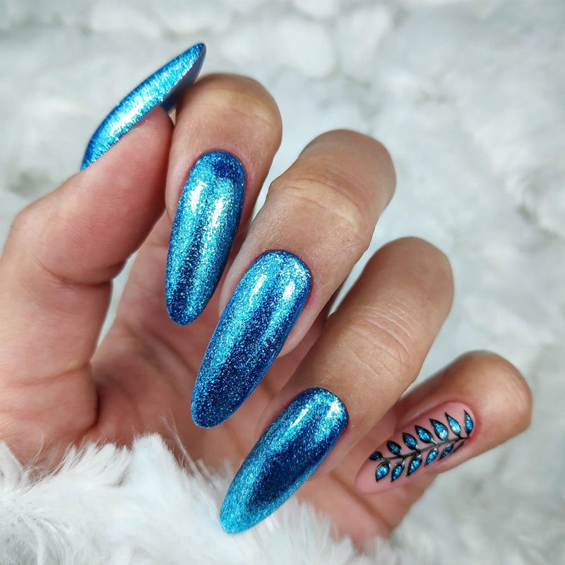 Afbeelding laden in galerijviewer, Claresa uv led gellak 5ml full glitter 7 blue
