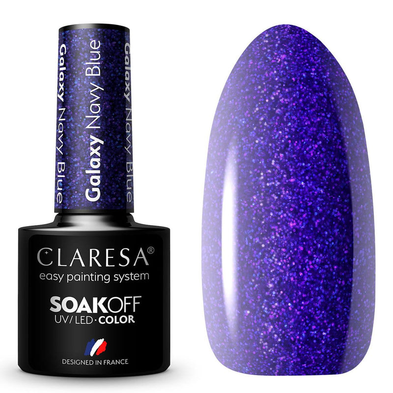 Afbeelding laden in galerijviewer, Claresa uv led gellak 5ml galaxy navy blue
