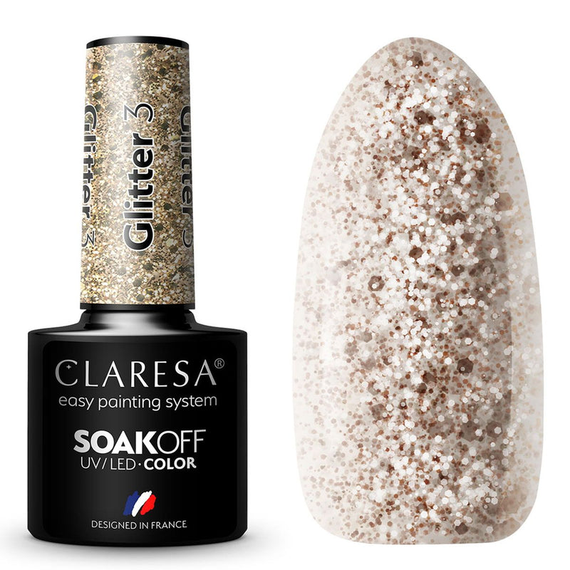 Afbeelding laden in galerijviewer, Claresa uv led gellak 5ml glitter 3
