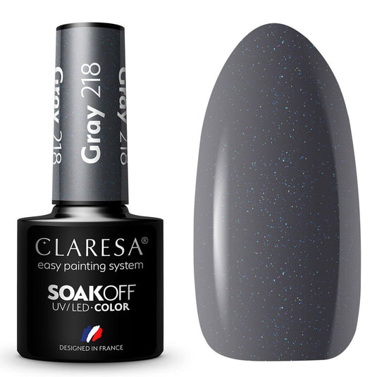 Claresa uv led gellak 5ml gray 218 quiet forest