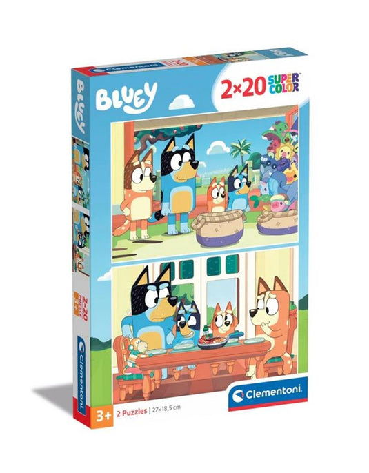 Clementoni puzzel 2x20pcs bluey