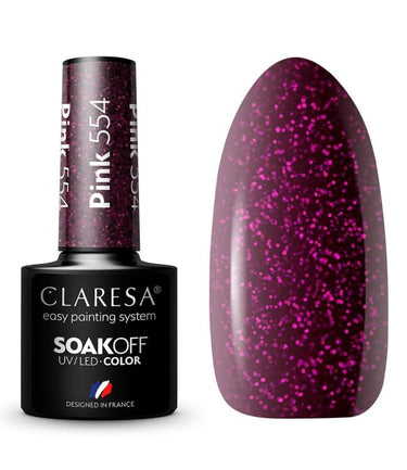 Claresa uv led gellak 5ml pink 554 warm feelings